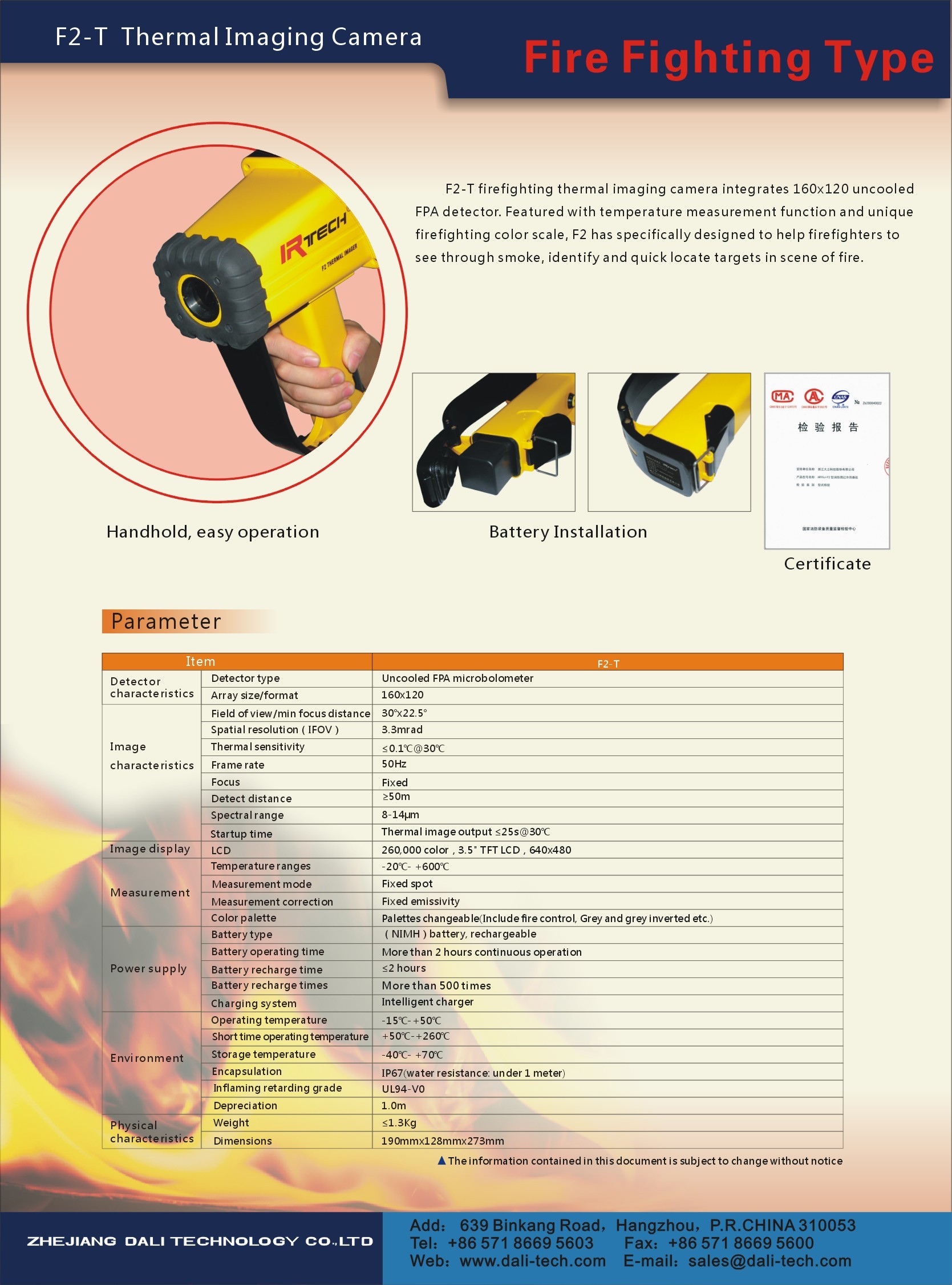 Thermal Imaging Camera F2-T